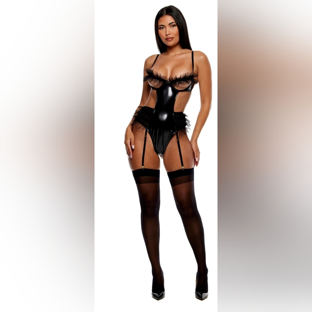 Show And Tulle And Mesh Tulle Trim Teddy